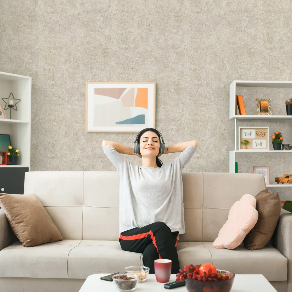 کاغذ دیواری طرح پتینه کرم کد ۱۰۲۵۱ - تصویر 5